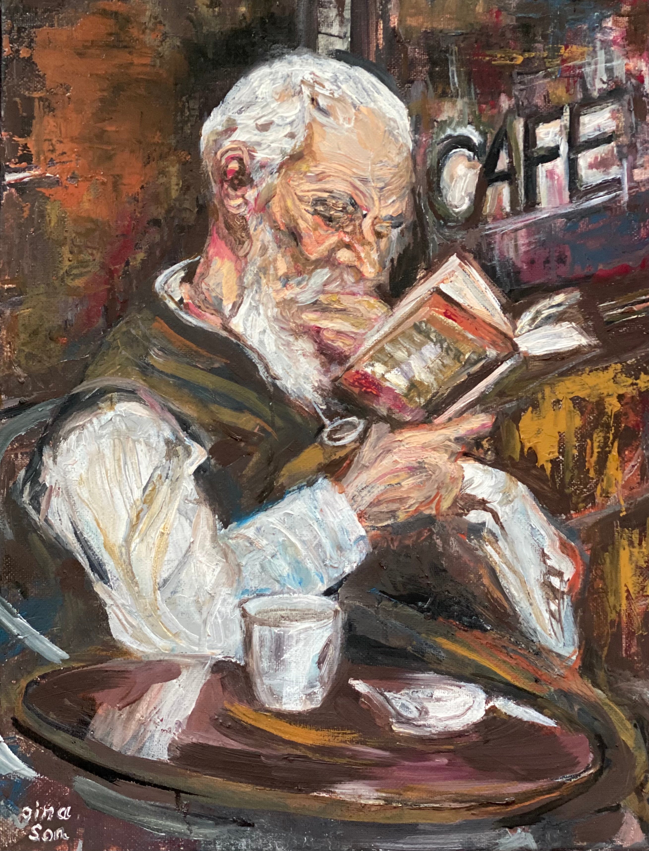 The Cafe Philosopher Paris (Wise Old Man)